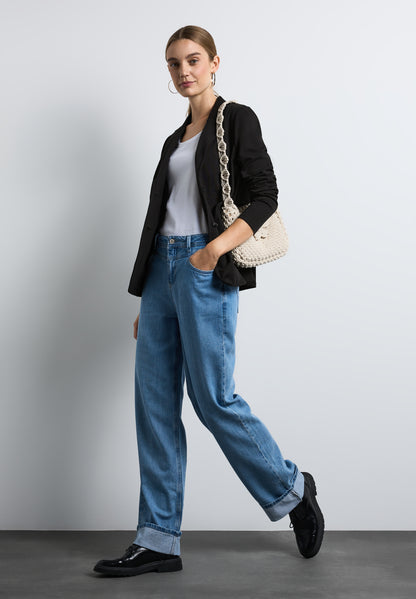 Street One Damen Basic Blazer Reverskragen