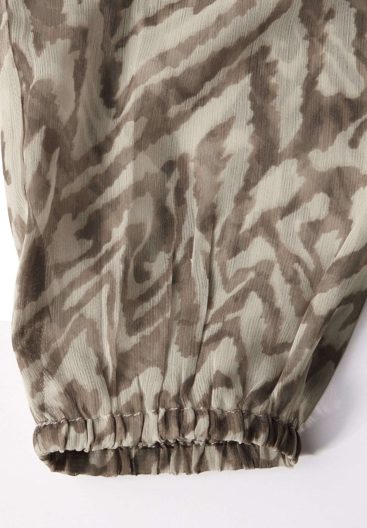 Street One Chiffon-Bluse Damen mit grafischem Muster und V-Ausschnitt