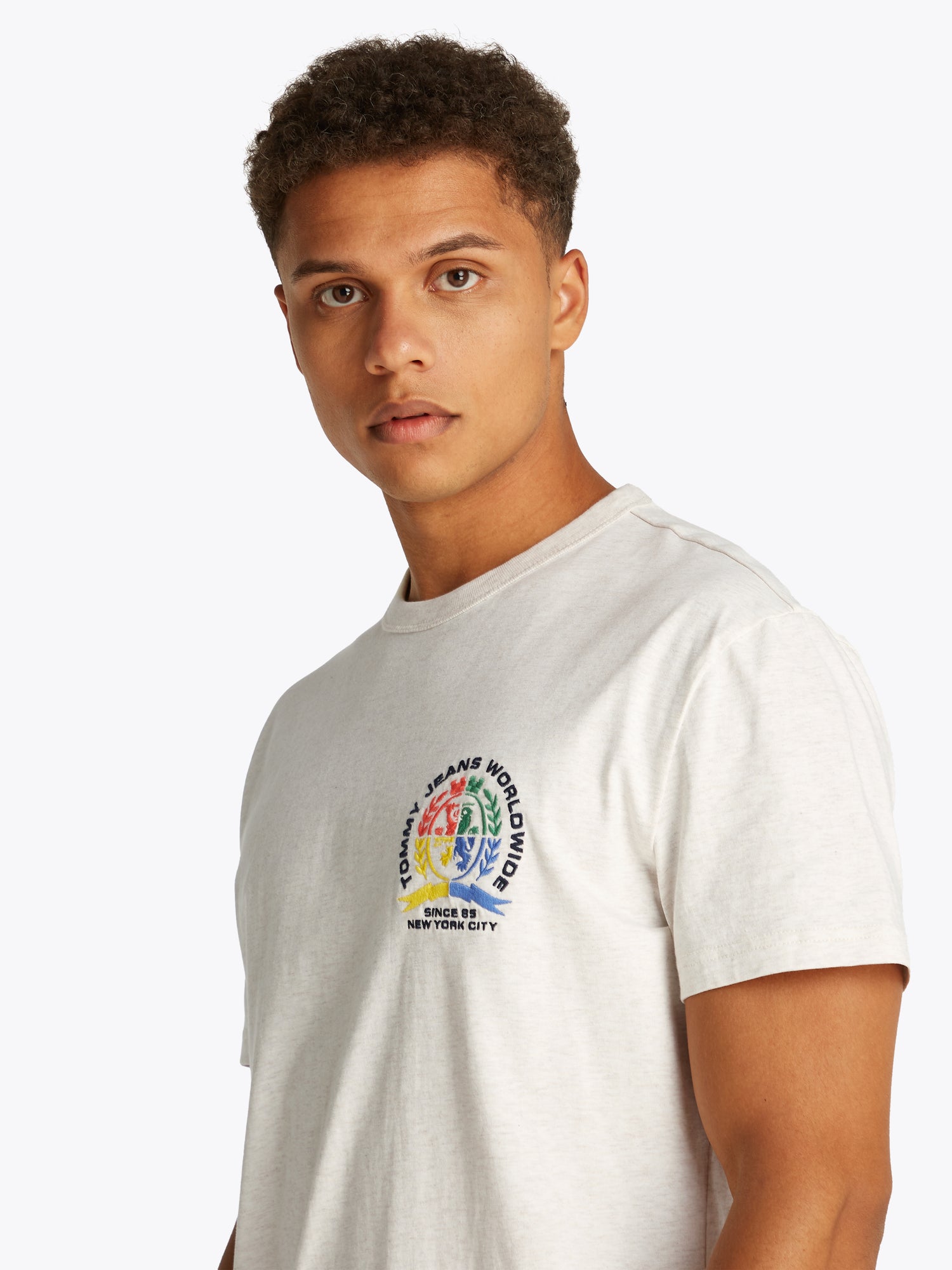 Theur Basic T-Shirt Herren Beige