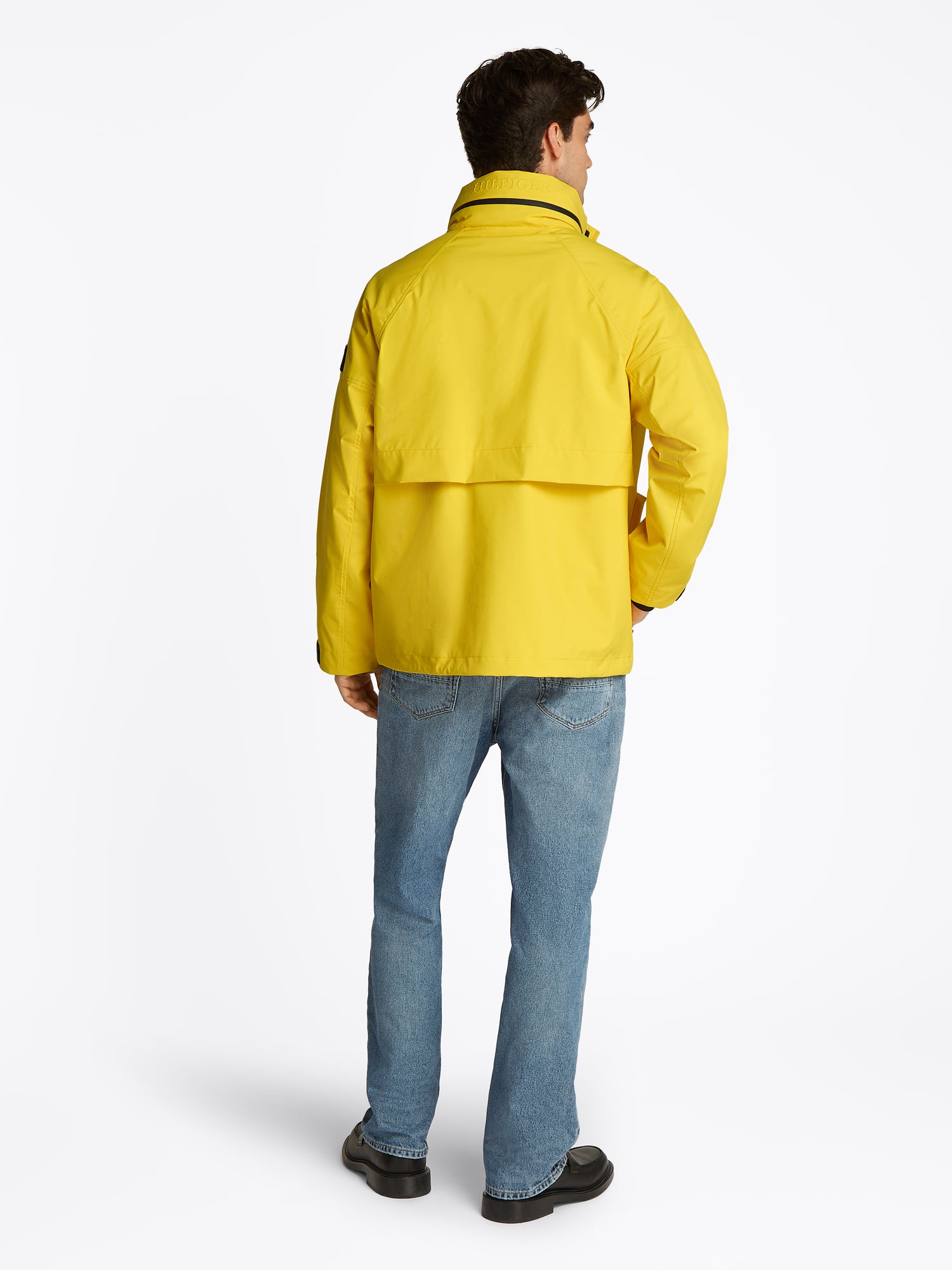 Theur Nylon Windbreaker Jacke Herren Gelb
