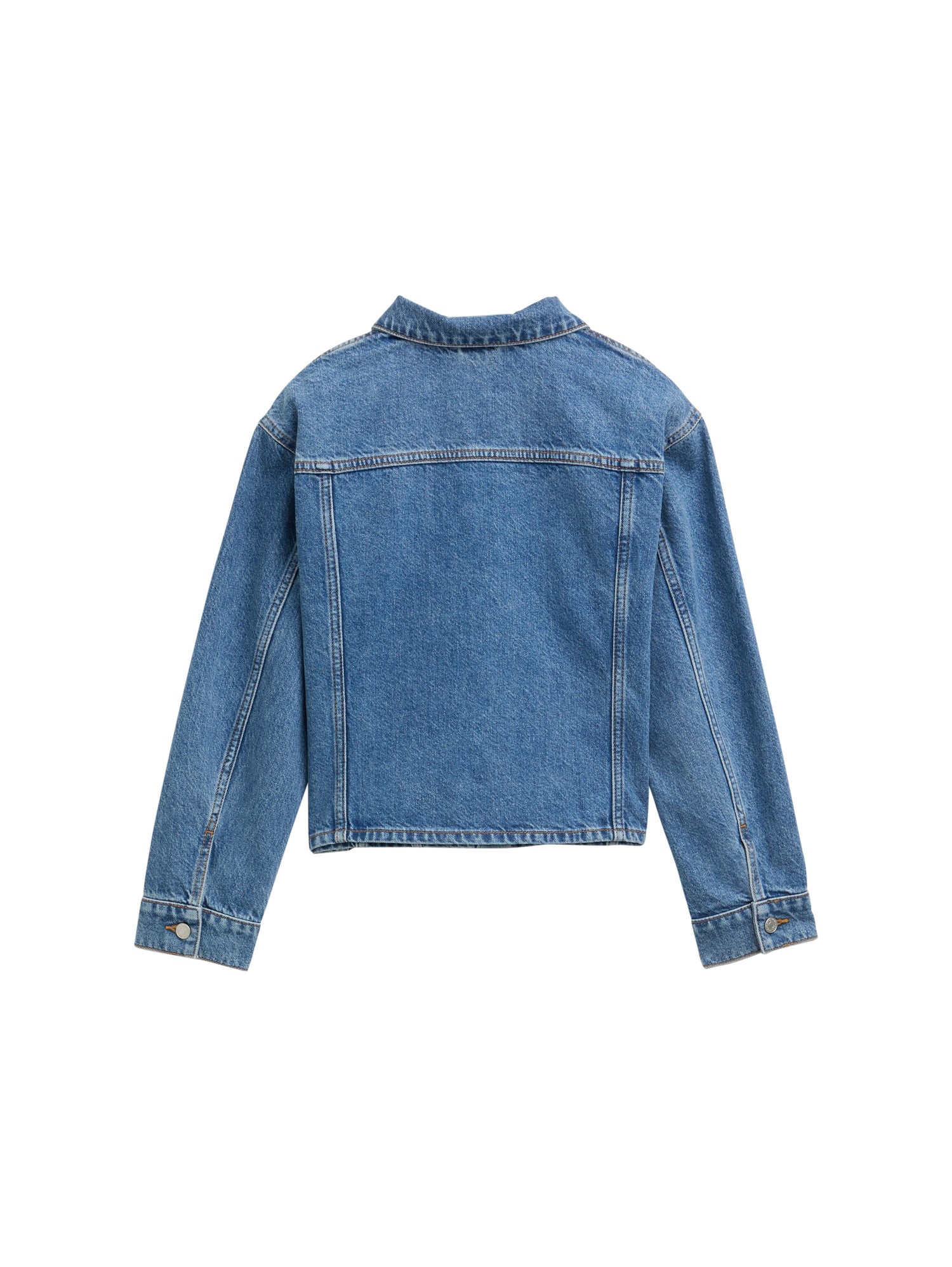 Tom Tailor Denim Cropped Jeansjacke Kinder Weiblich clean mid stone blue denim