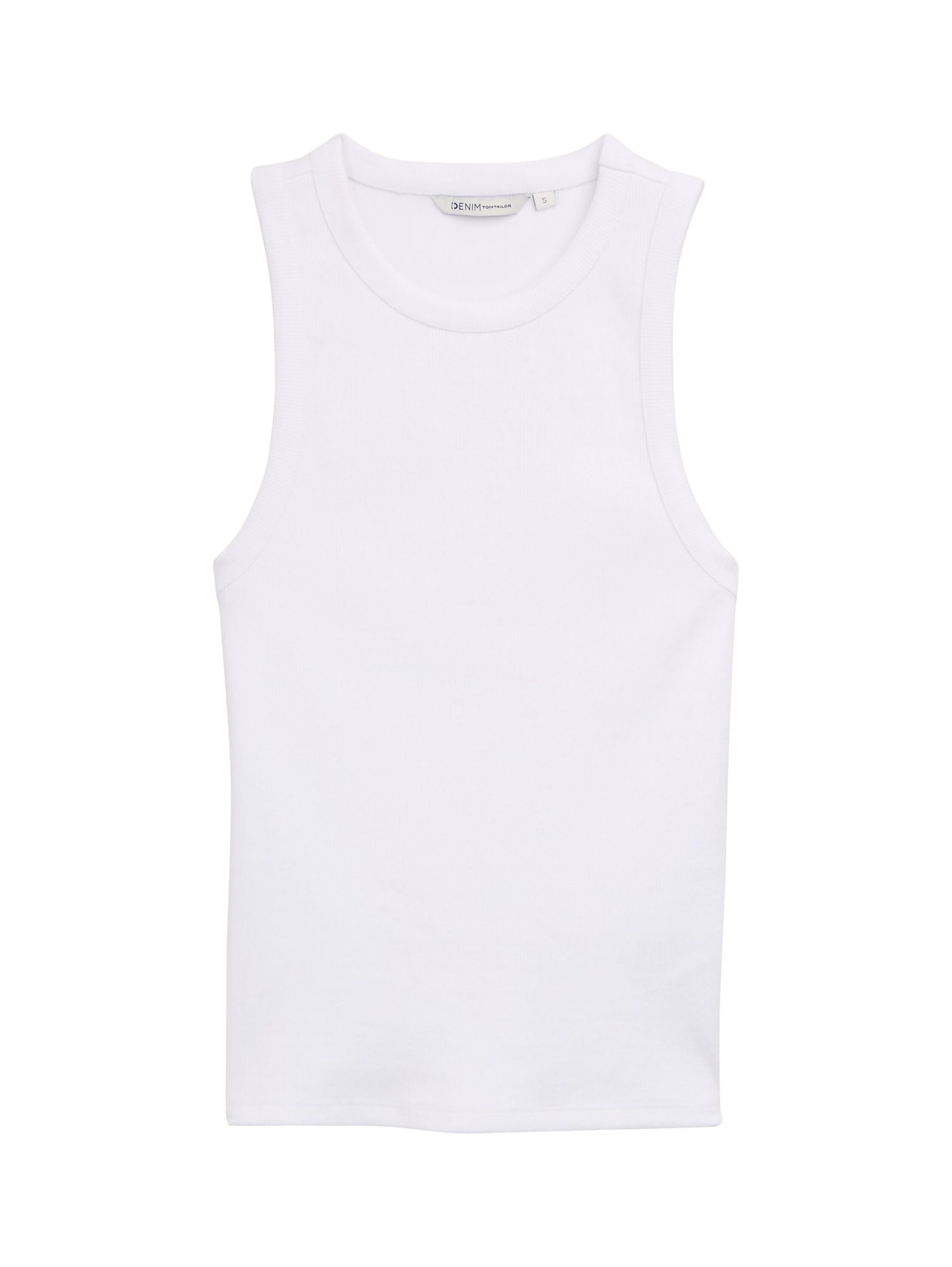 Tom Tailor Denim Eng anliegendes Top für Damen mit Glitzer-Effekt