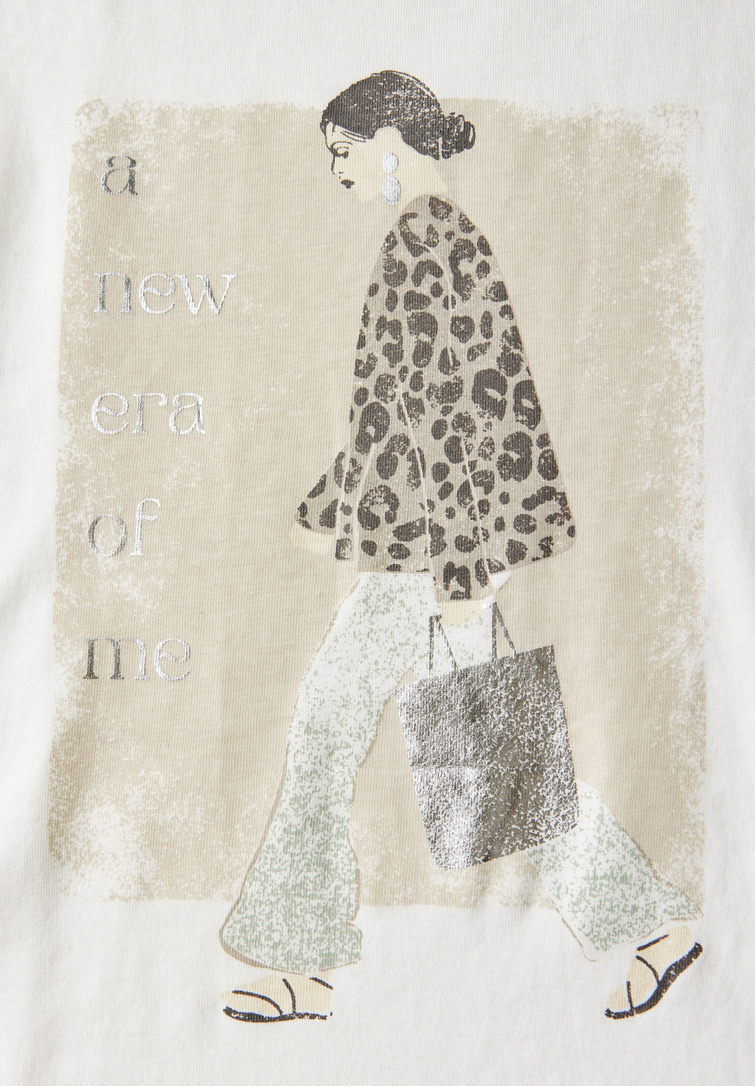 Street One Damen T-Shirt mit grafischem Print und Folien-Wording