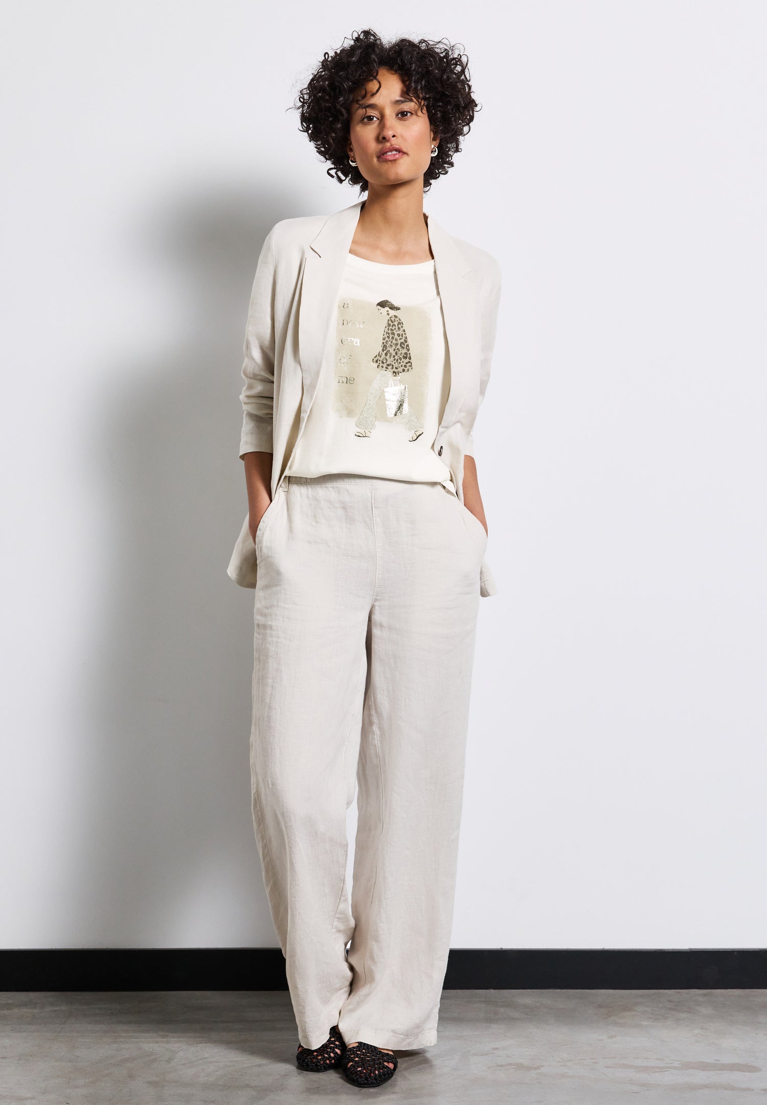 Street One Damen T-Shirt mit grafischem Print und Folien-Wording