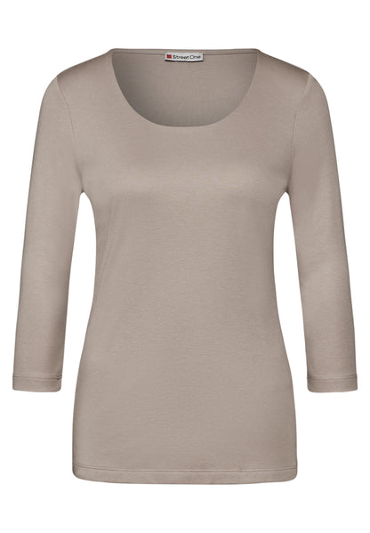 Street One Damenshirt Pania 3/4 Arm Gedoppelte Front
