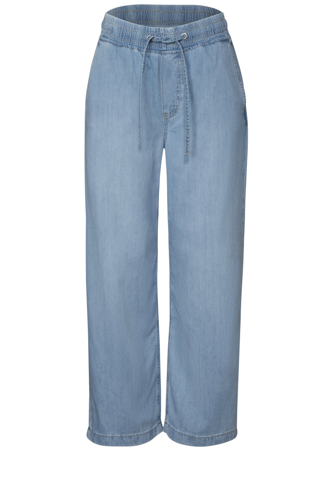 Street One Wide Leg Jeans Damen Loose Fit High Waist Baumwoll-Lyocellmix