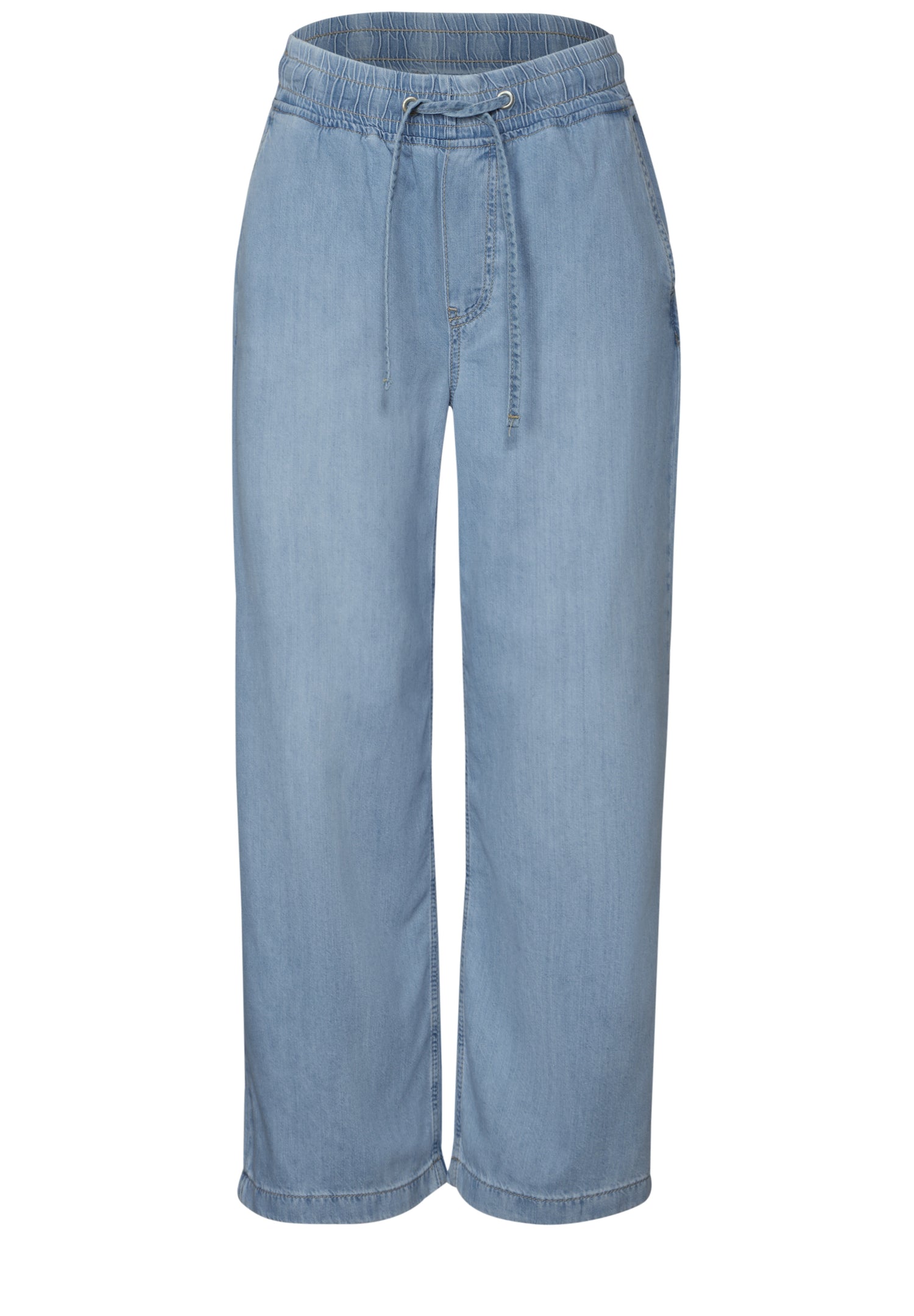 Street One Wide Leg Jeans Damen Loose Fit High Waist Baumwoll-Lyocellmix