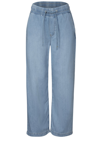 Street One Wide Leg Jeans Damen Loose Fit High Waist Baumwoll-Lyocellmix