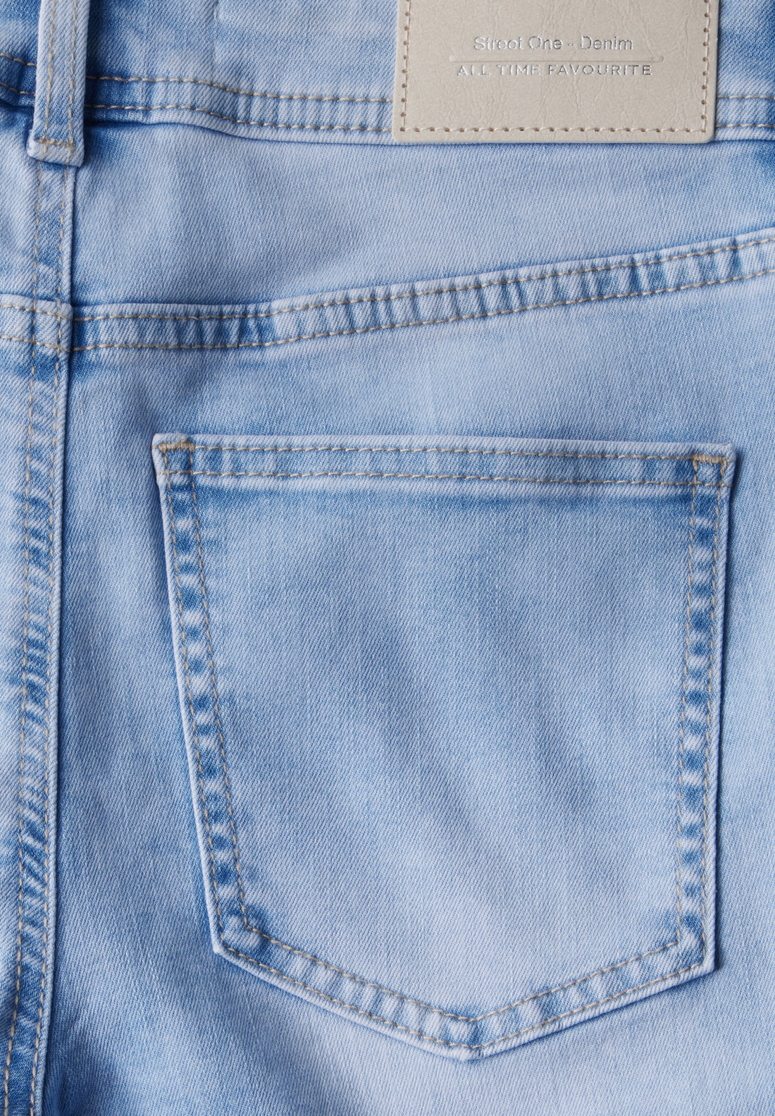Street One Bermuda Jeans Damen Casual Fit Slim Legs Stretchanteil