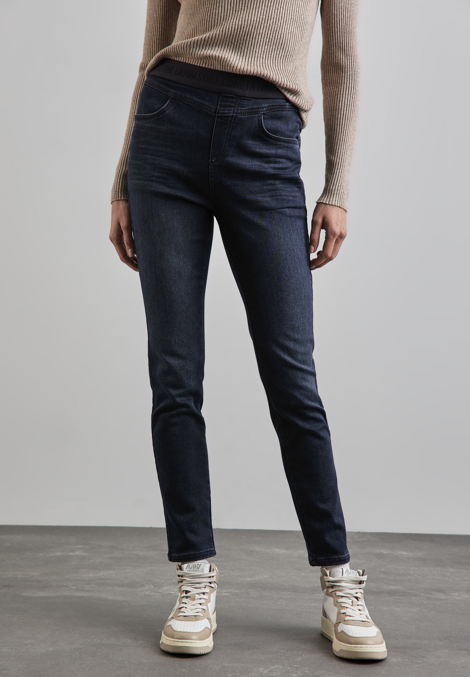 Street One Thermo-Jeggings Damen Wärmende High Waist Leggings