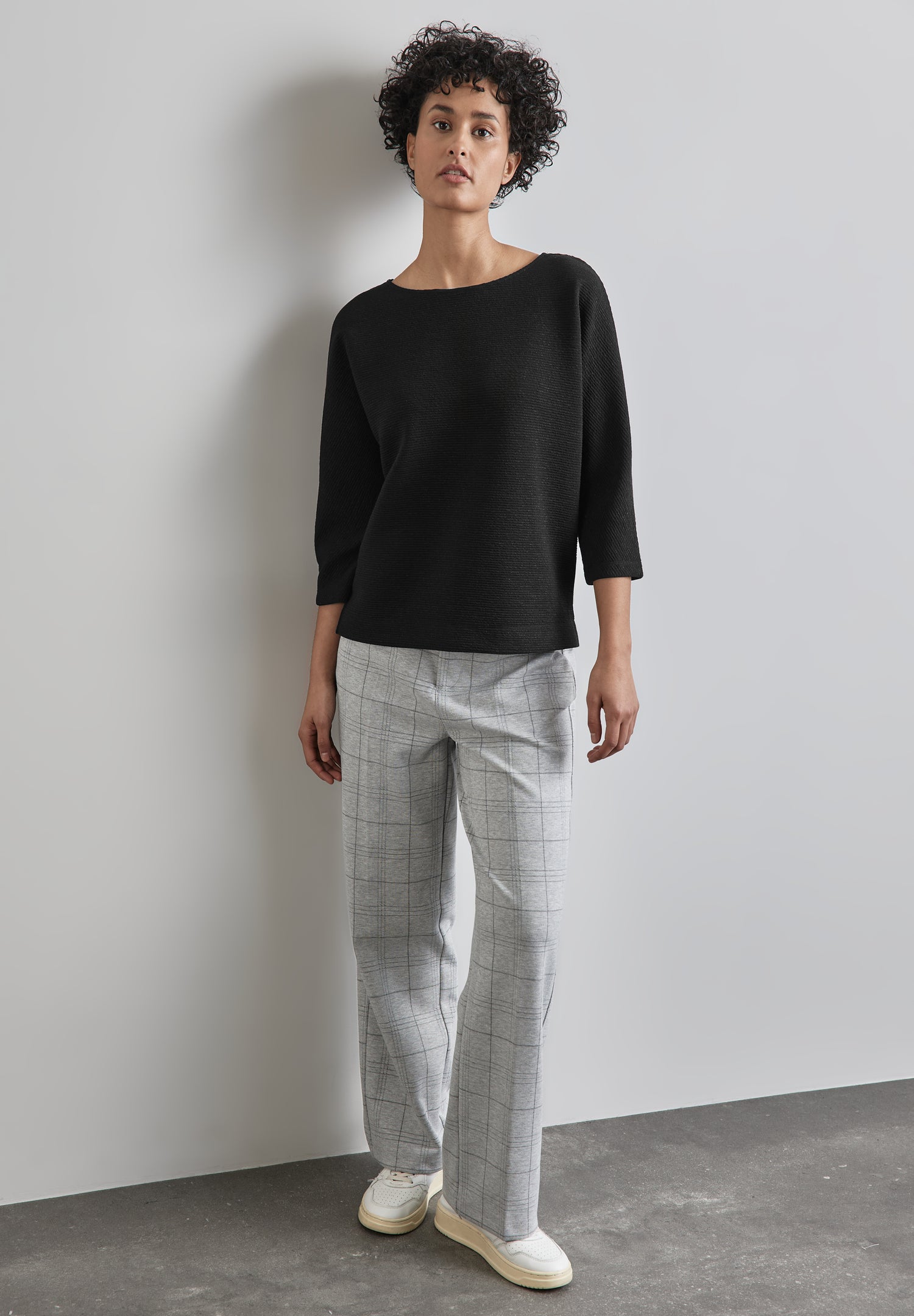 Street One Damenshirt 3/4-Arm mit U-Boot-Ausschnitt