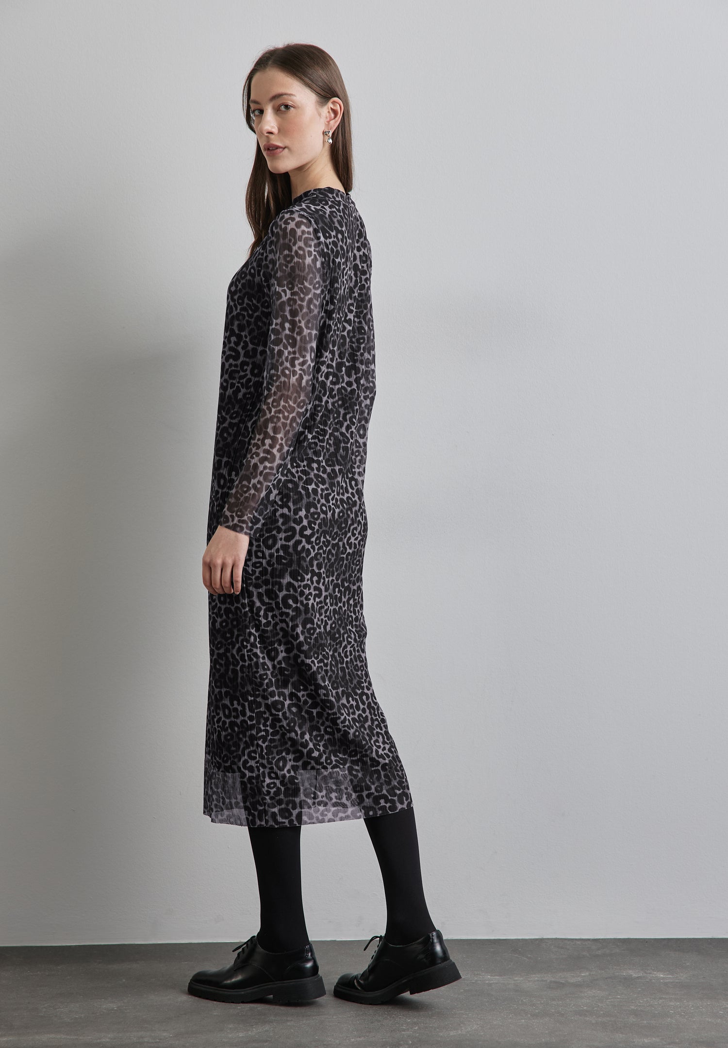 Street One Mesh-Kleid Damen whale tail grey