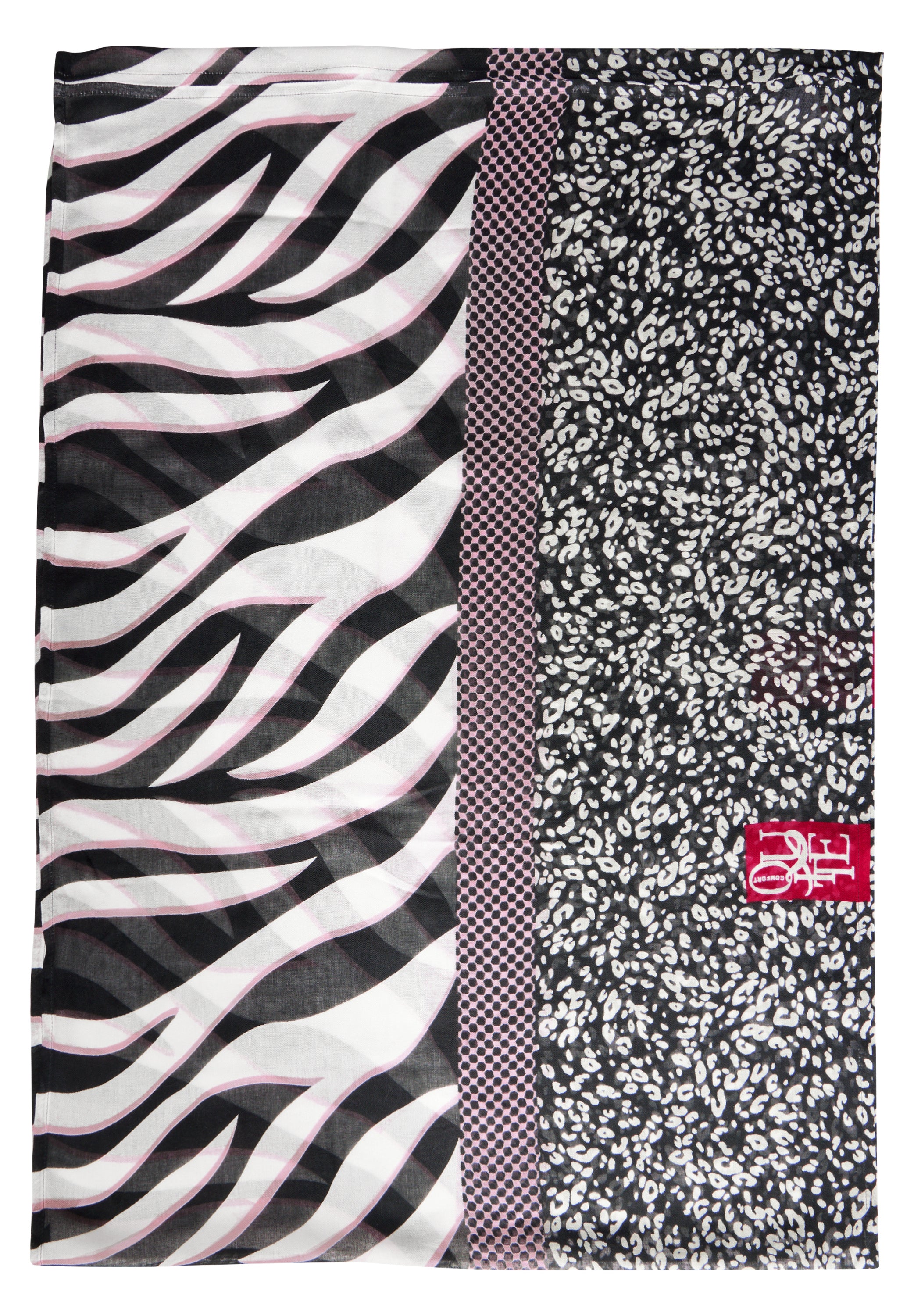 Street One Loop Schal Damen schwarz grafisches Muster