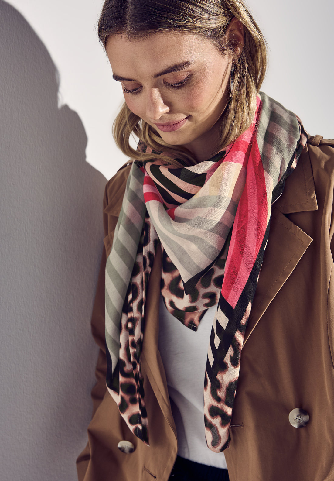 Street One Quadratisches Tuch Damen Weicher Mustermix Modal