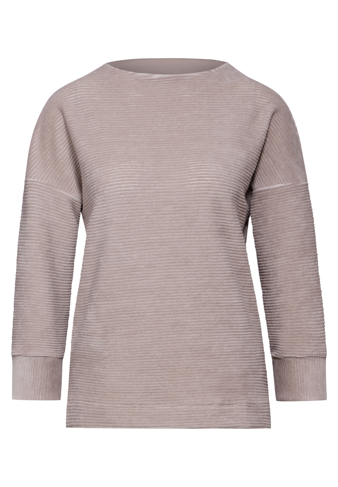 Street One Cordshirt Damen Weicher Cordstoff Turtleneck 3/4-Arm