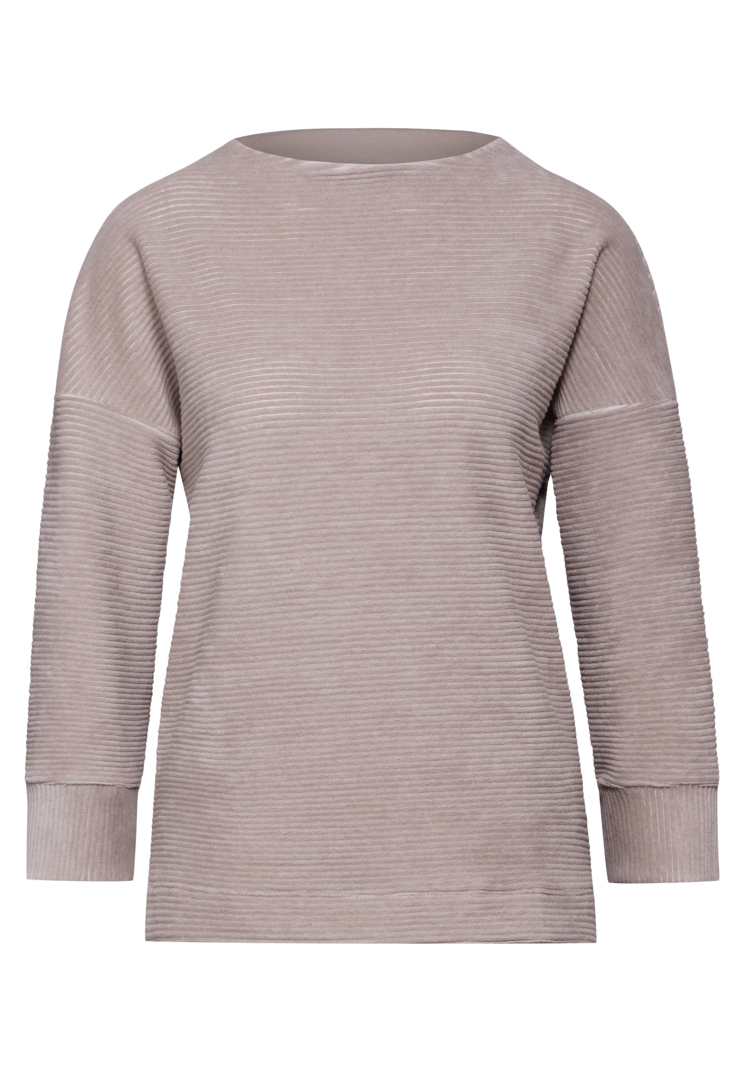 Street One Cordshirt Damen Weicher Cordstoff Turtleneck 3/4-Arm