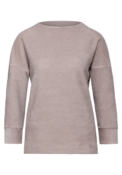 Street One Cordshirt Damen Weicher Cordstoff Turtleneck 3/4-Arm