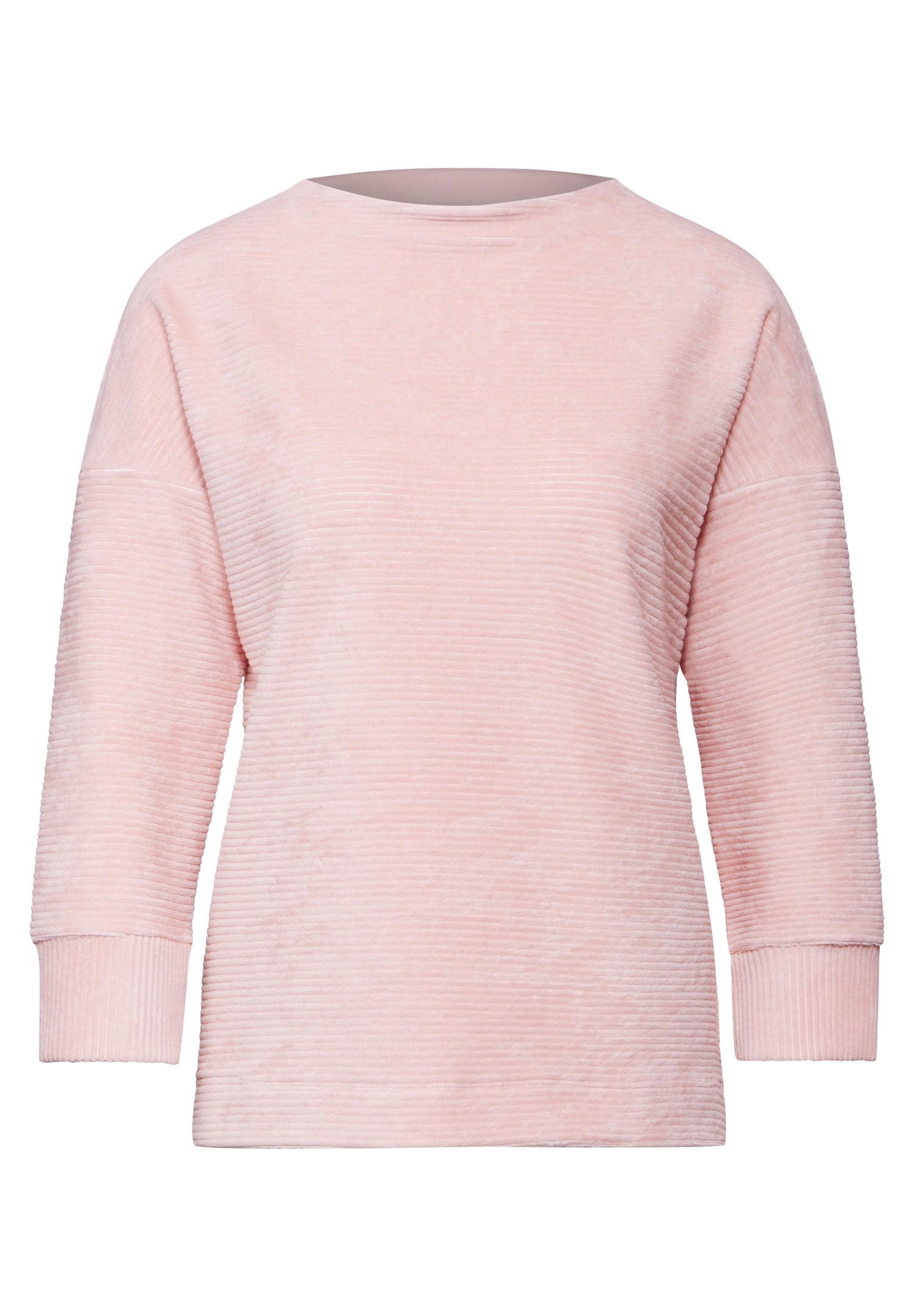 Street One Cordshirt Damen Weicher Cordstoff Turtleneck 3/4-Arm