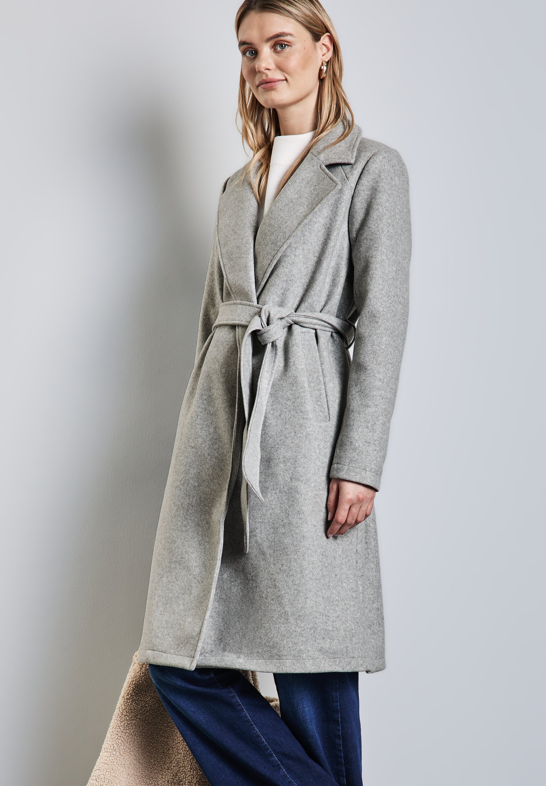 Street One Revers-Mantel Damen Warm und feminin