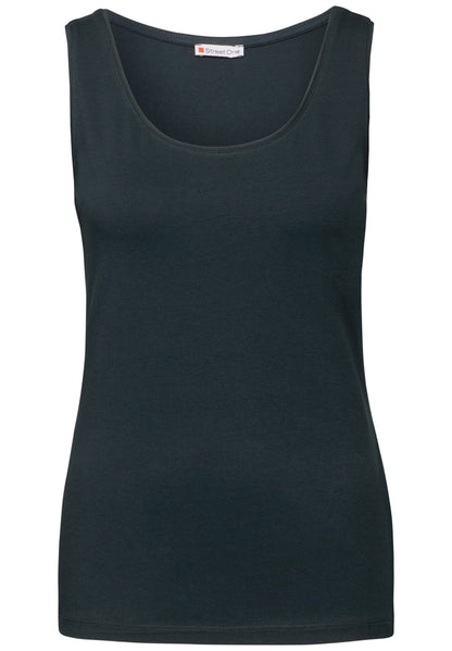 Street One Basic Top Anni Damen Stretch-Materialmix