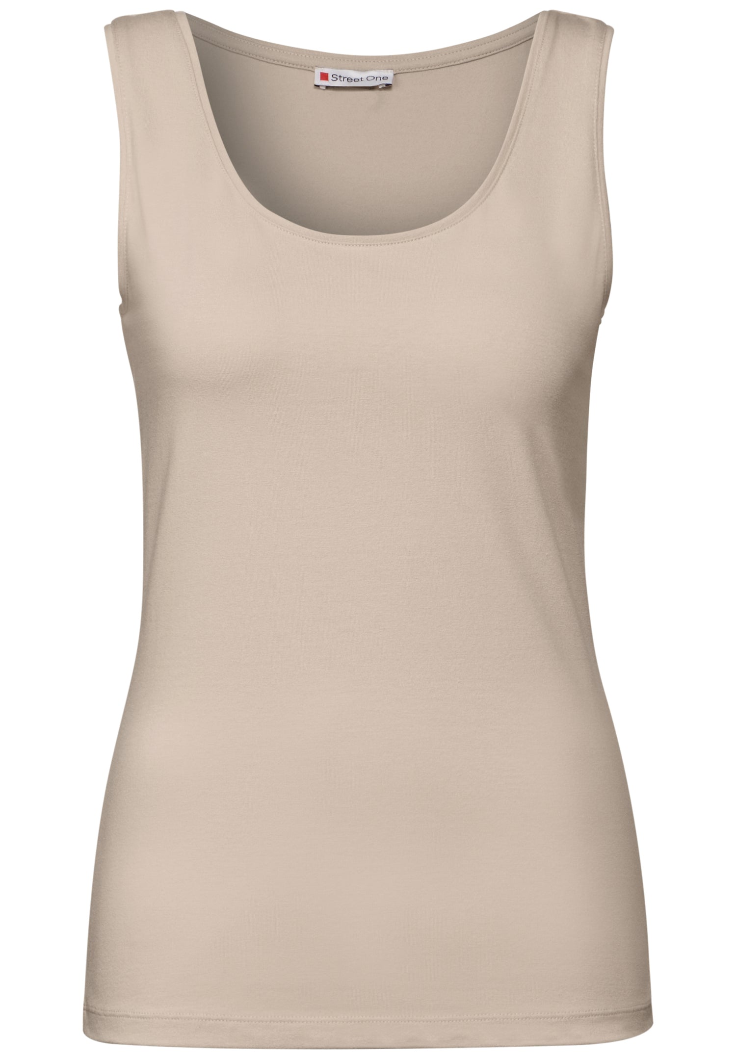 Street One Basic Top Anni Damen Stretch-Materialmix