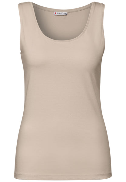 Street One Basic Top Anni Damen Stretch-Materialmix