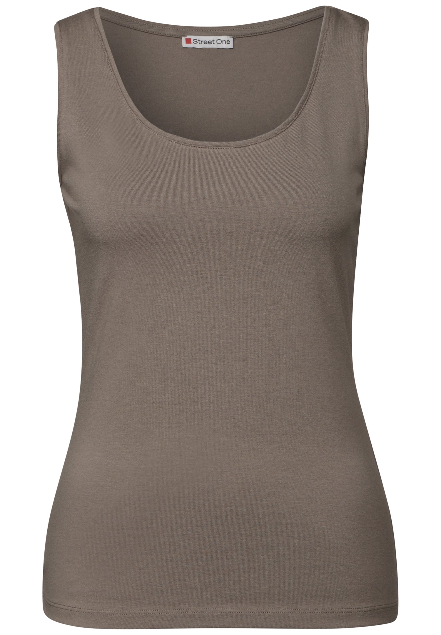 Street One Basic Top Anni Damen Stretch-Materialmix