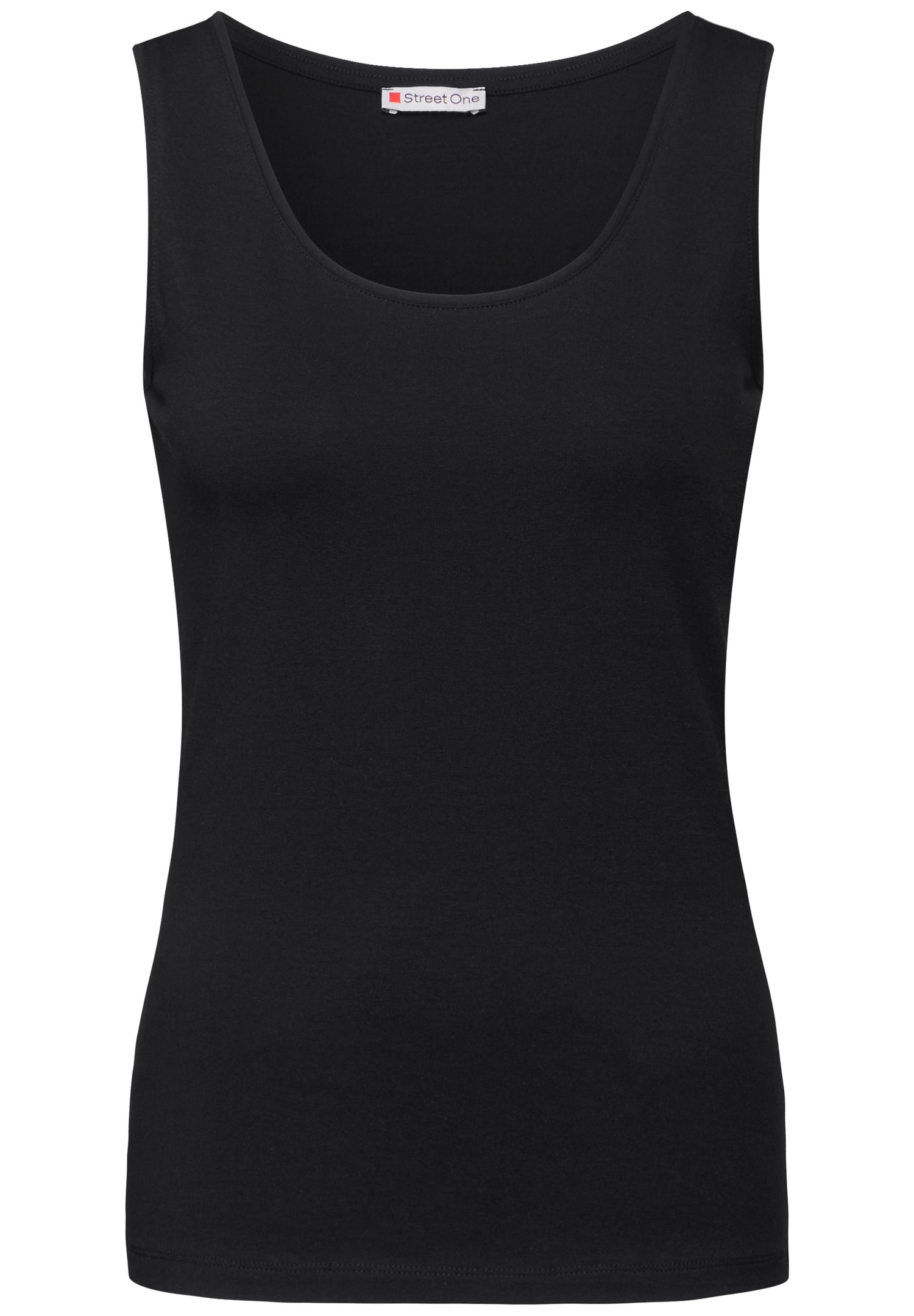 Street One Basic Top Anni Damen Stretch-Materialmix