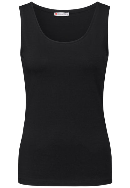 Street One Basic Top Anni Damen Stretch-Materialmix