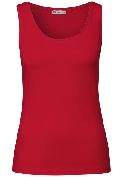 Street One Basic Top Anni Damen Stretch-Materialmix