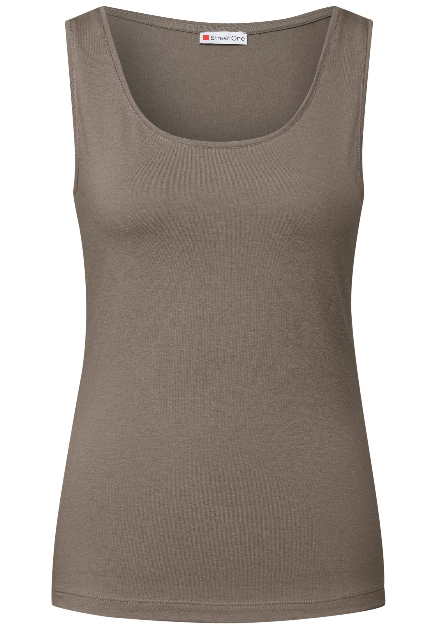 Street One Basic Top Anni Damen Stretch-Materialmix