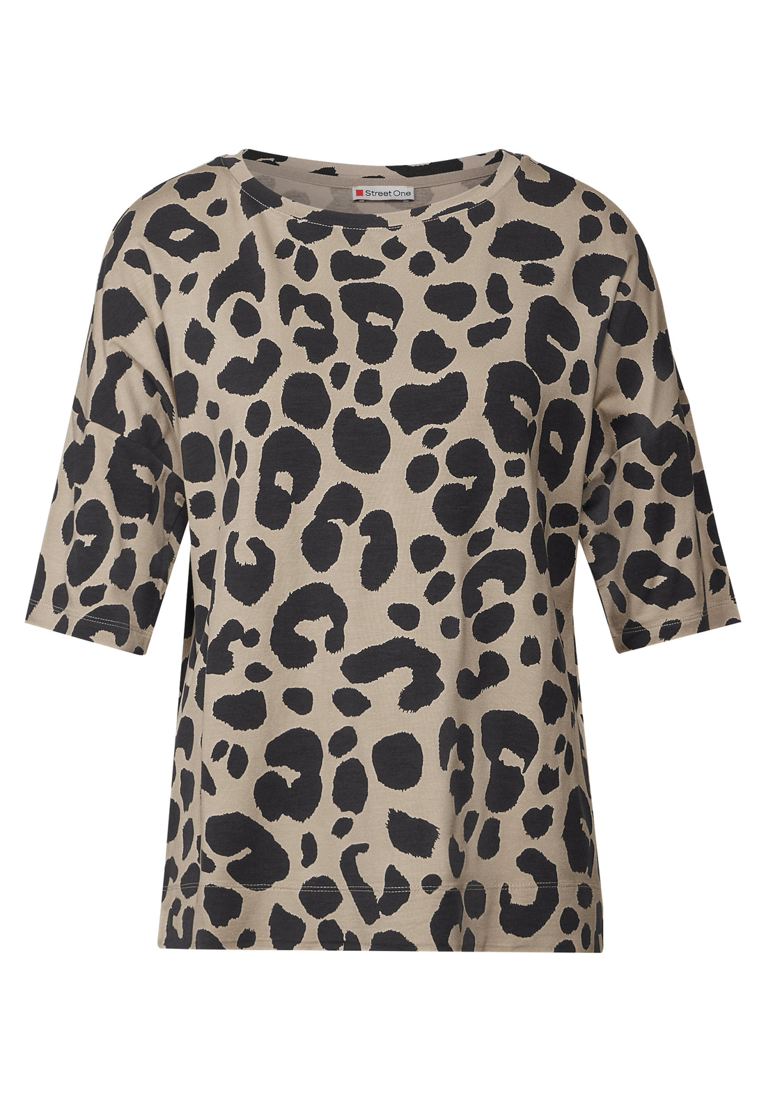 Street One Kurzarmshirt Damen Animal Print Moderner Look