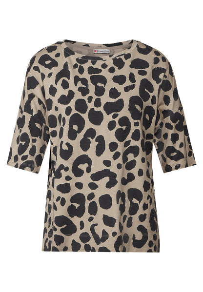 Street One Kurzarmshirt Damen Animal Print Moderner Look