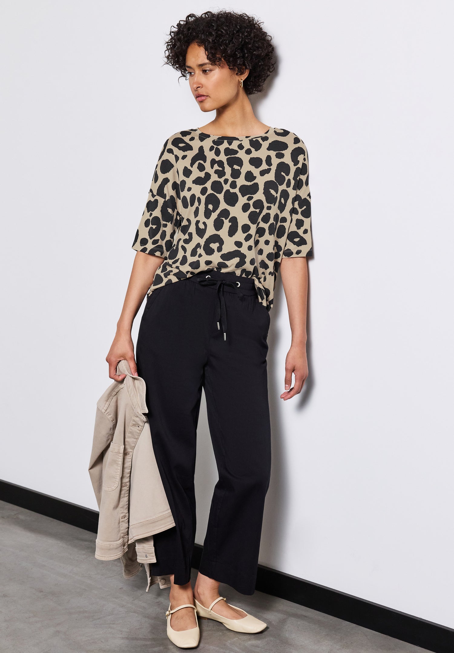 Street One Kurzarmshirt Damen Animal Print Moderner Look