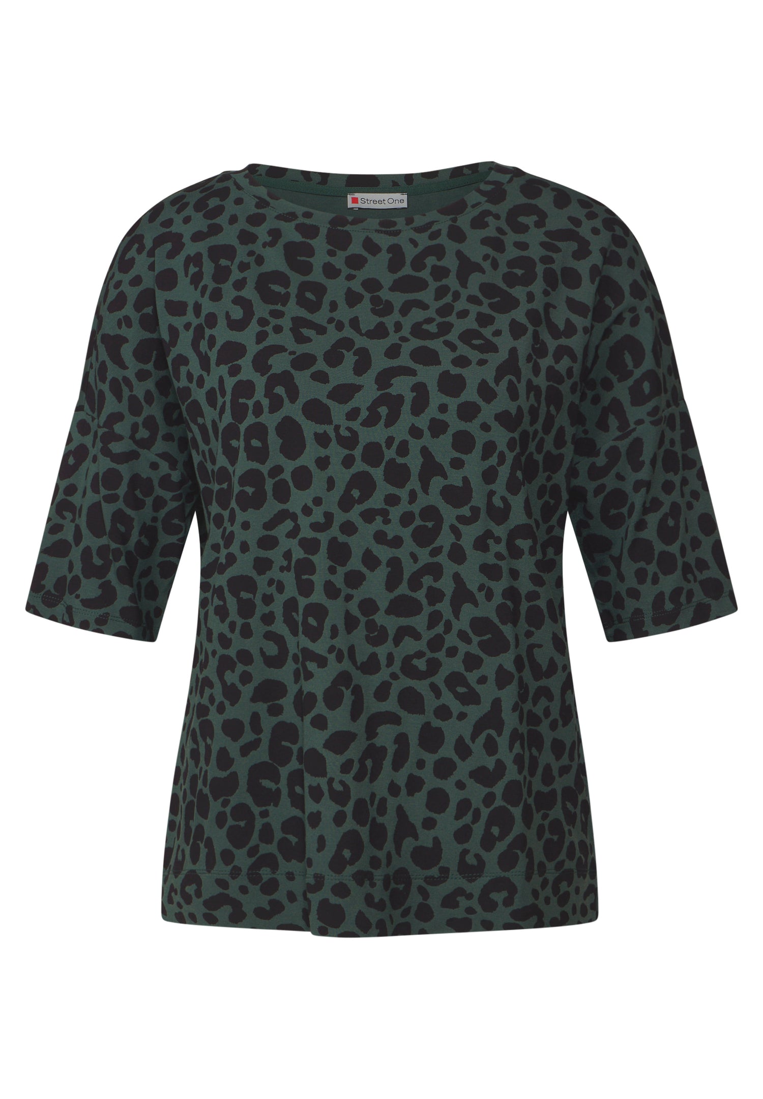 Street One Kurzarmshirt Damen Animal Print Moderner Look