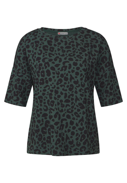 Street One Kurzarmshirt Damen Animal Print Moderner Look
