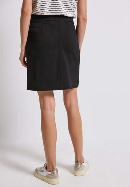 Street One Knielanger Paperbag-Rock Damen Elastischer Bund