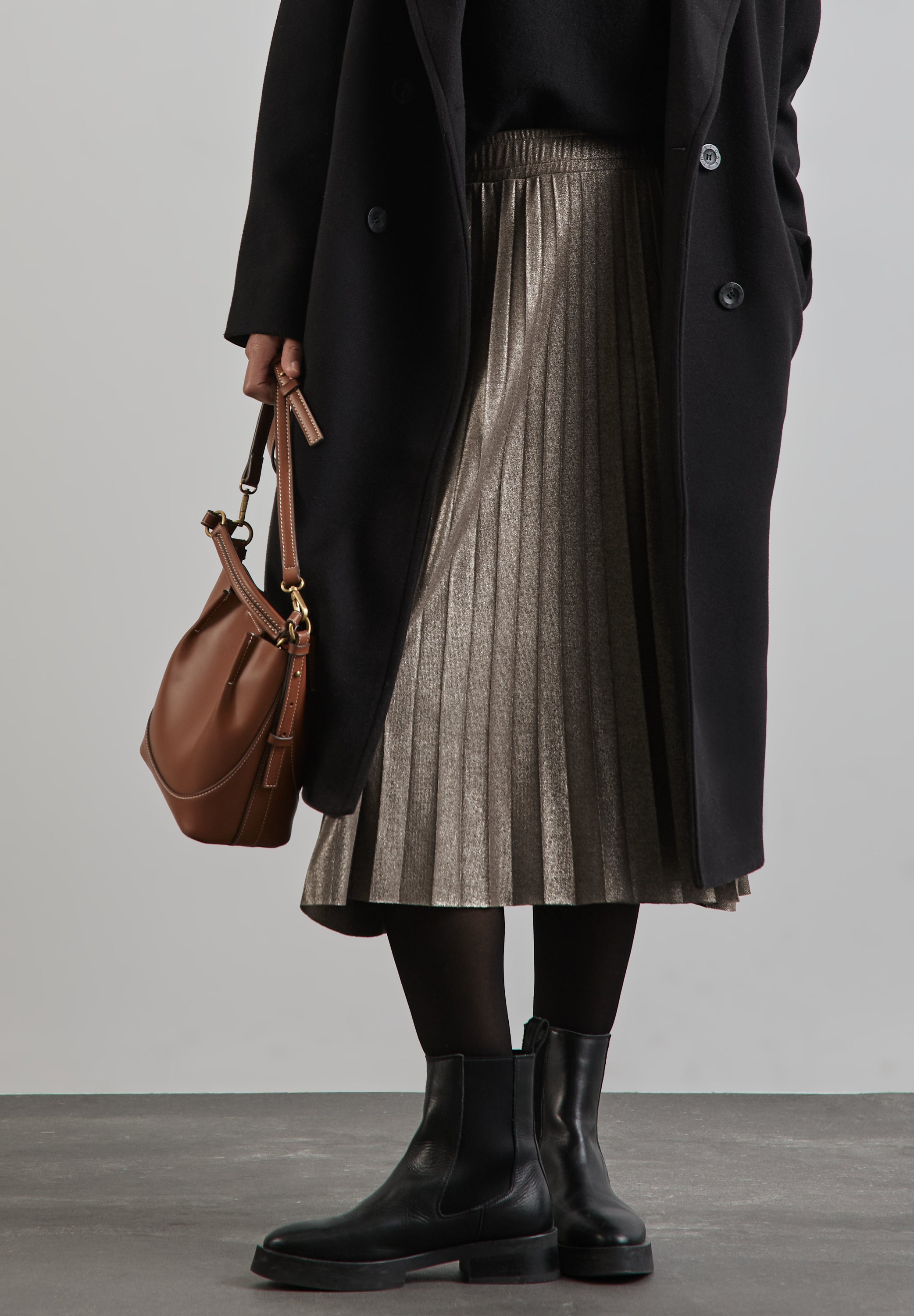 Street One Midi-Rock Damen sparkling beige