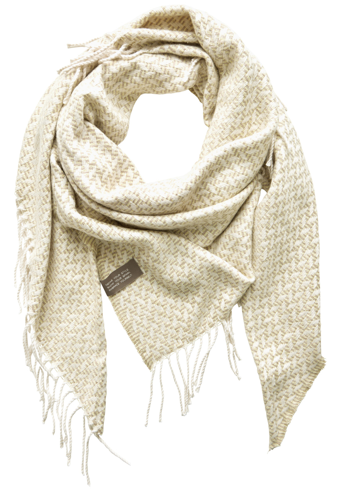 Street One Dreieckstuch Damen Fransenmuster