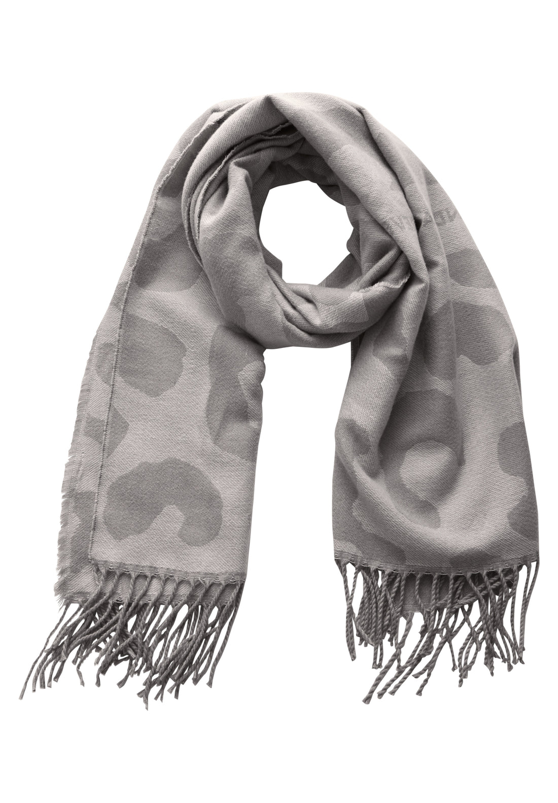 Street One Jacquard Schal Damen Kuschelig Fransen