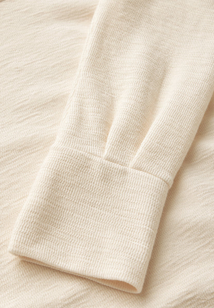 Street One Damen Langarmshirt mit V-Ausschnitt und elastischem Saum