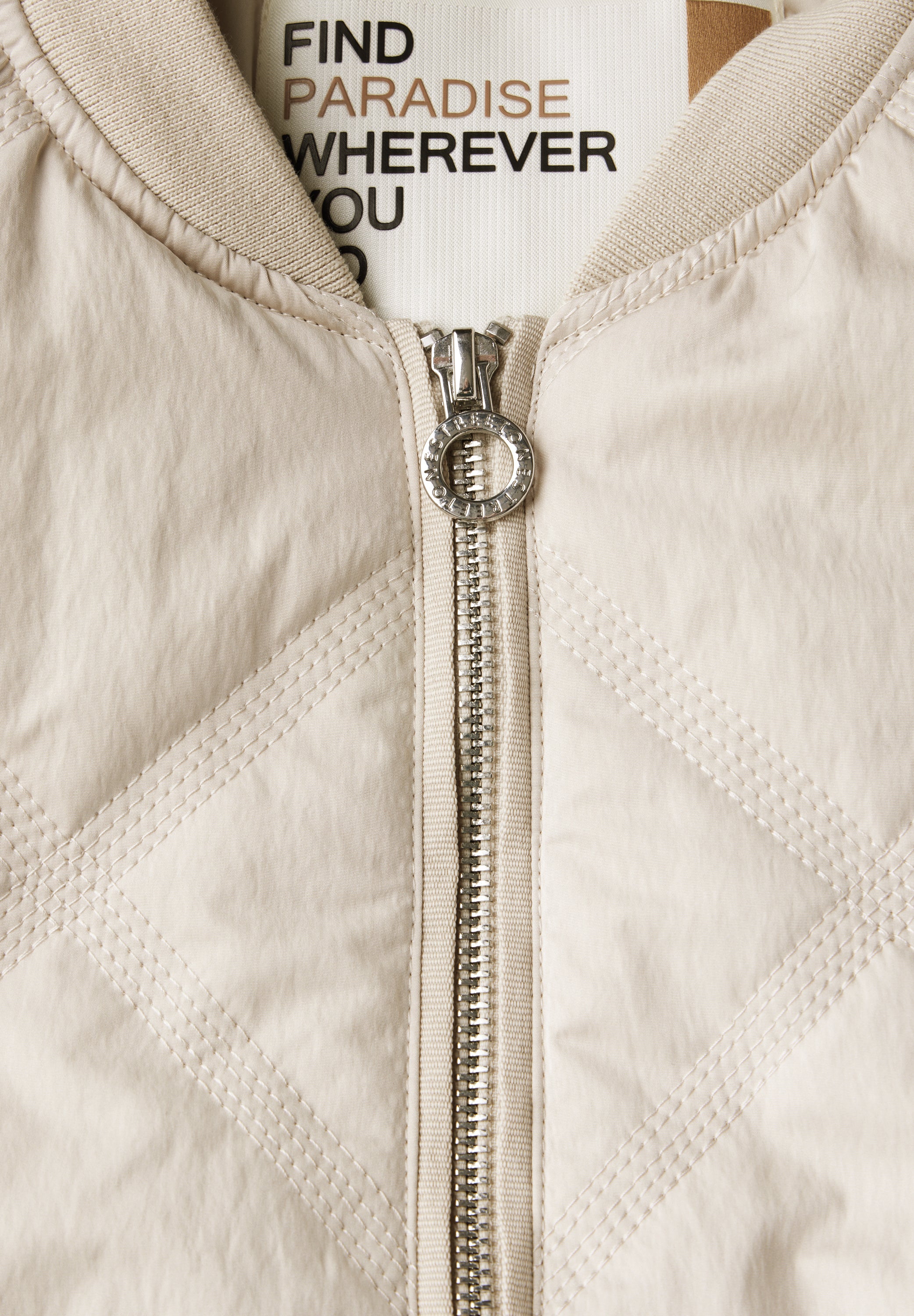 Street One Blouson Damen Diamantsteppung Seidiger Glanz