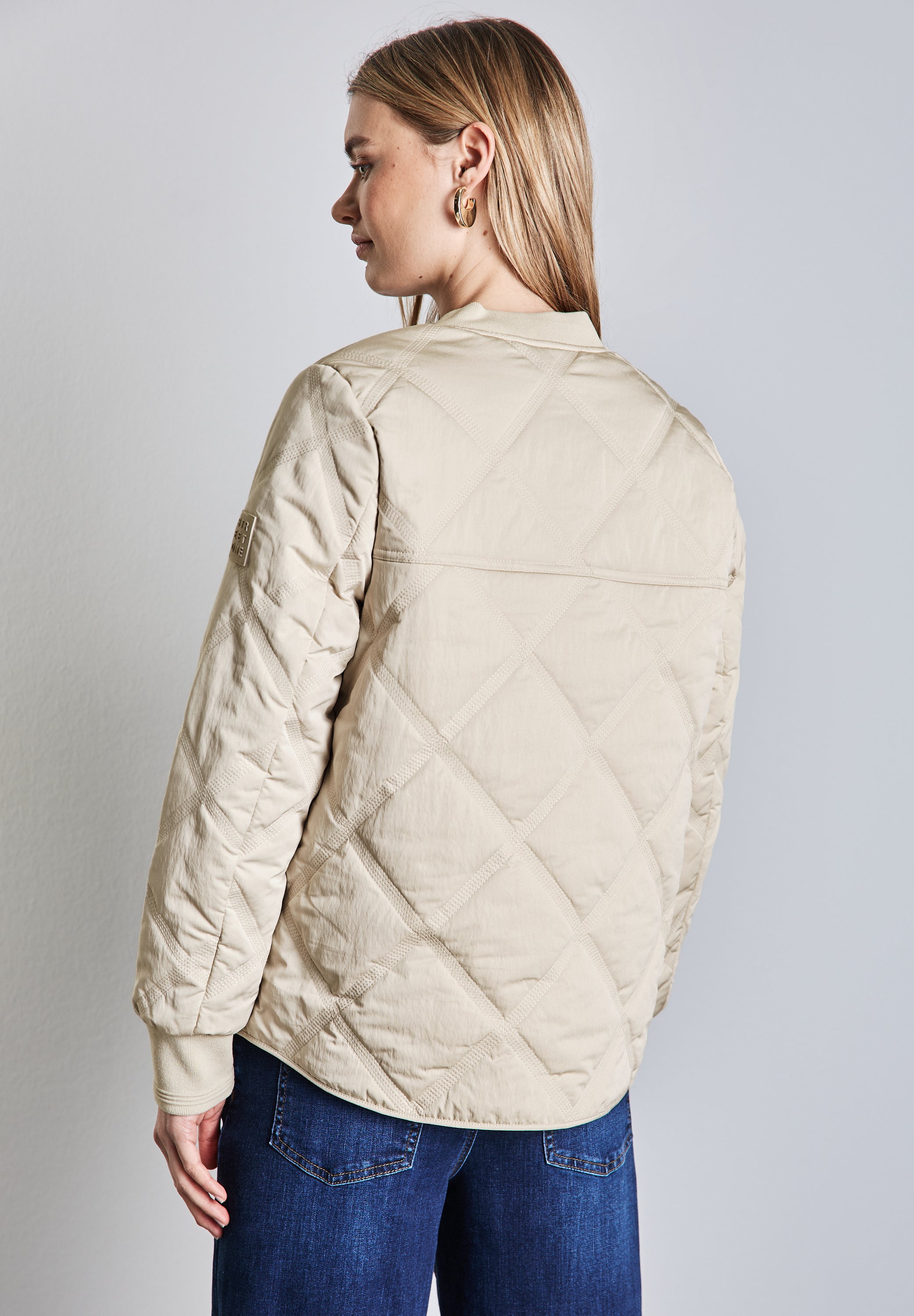Street One Blouson Damen Diamantsteppung Seidiger Glanz