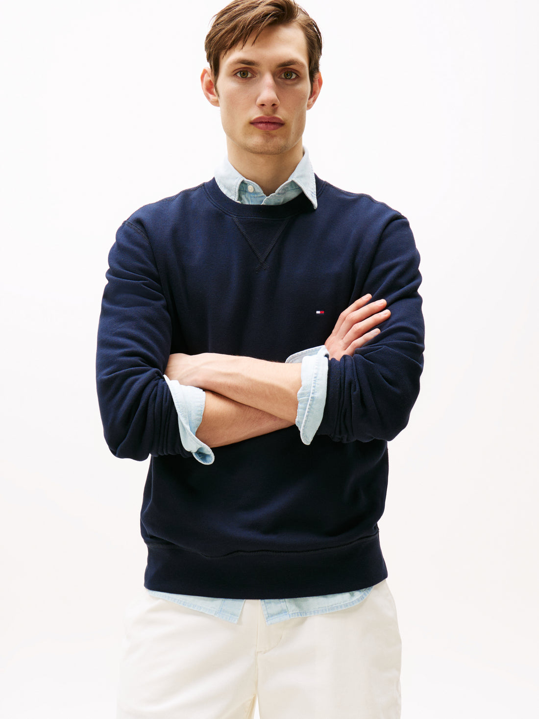 Theur Essential Fleece Crewneck für Herren in Grau