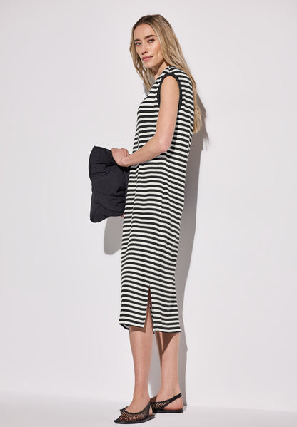 Street One ärmelloses Midi-Kleid Damen lässiges Streifenmuster