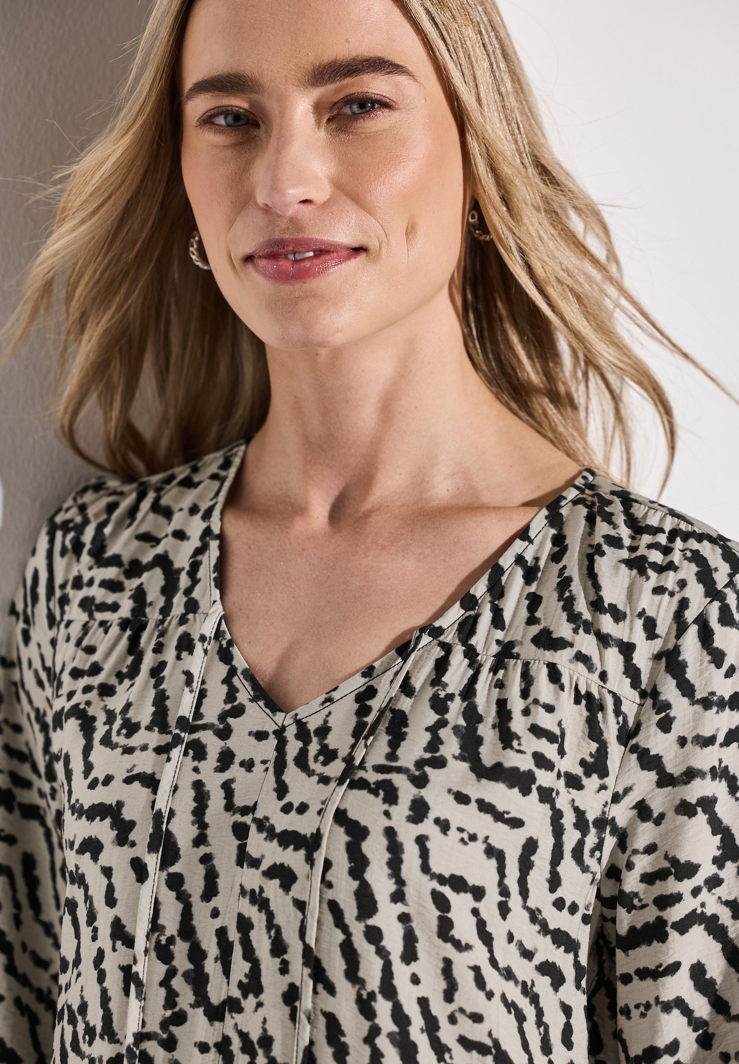 Street One Midi Tunika-Kleid Damen mit grafischem Muster