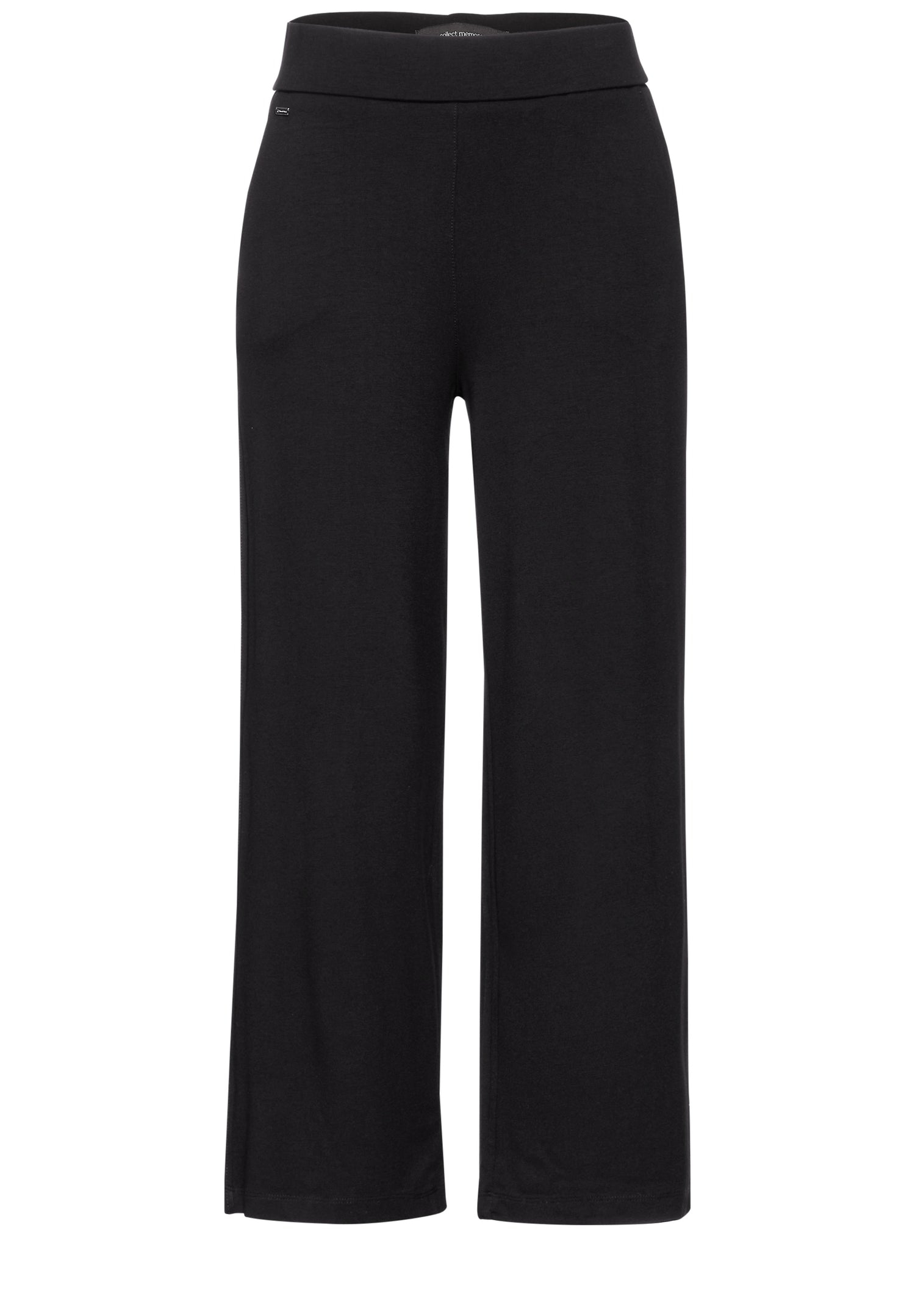 Street One Jersey Hose Emee Damen Bequeme Loose Fit High Waist Wide Leg