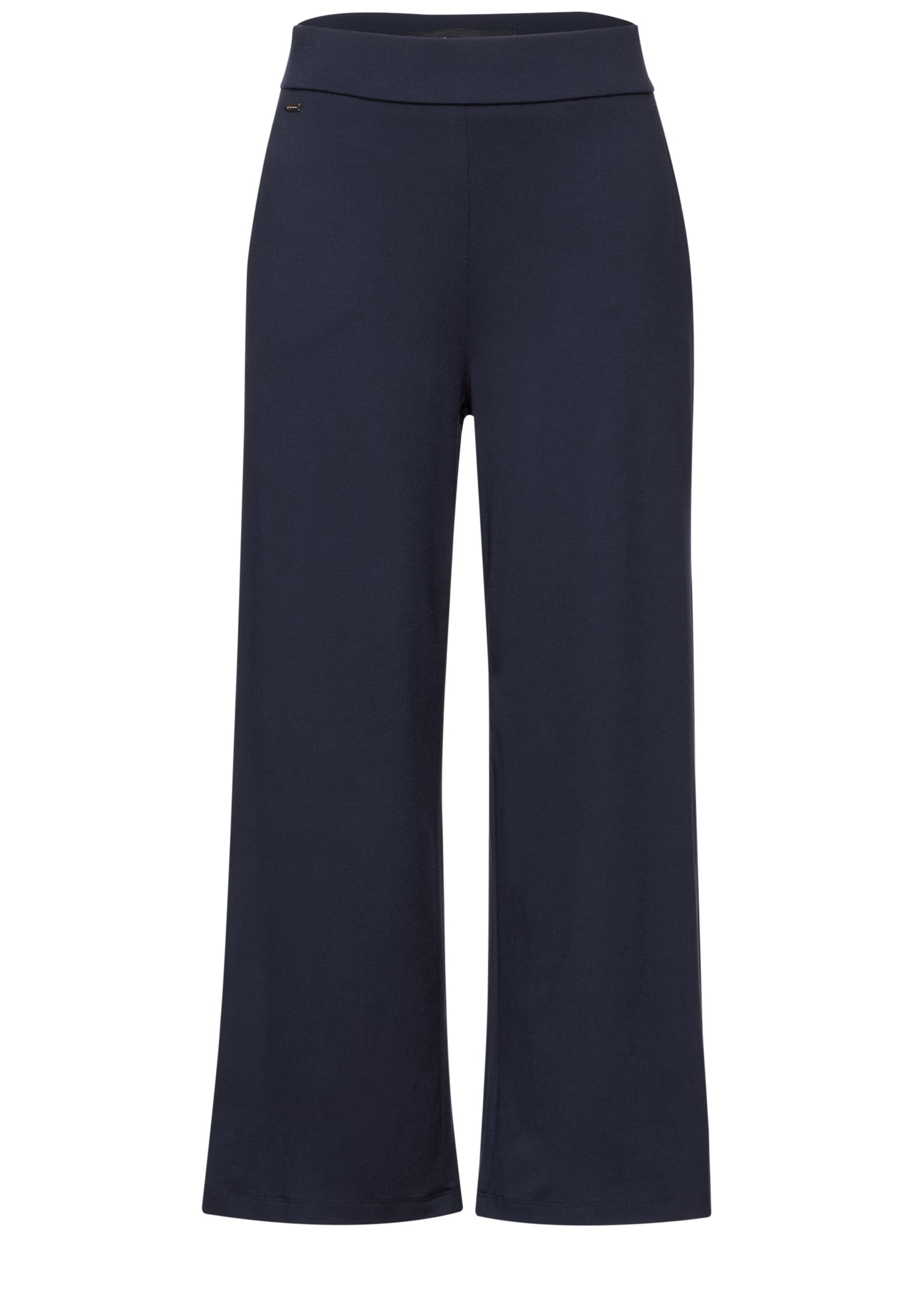 Street One Jersey Hose Emee Damen Bequeme Loose Fit High Waist Wide Leg