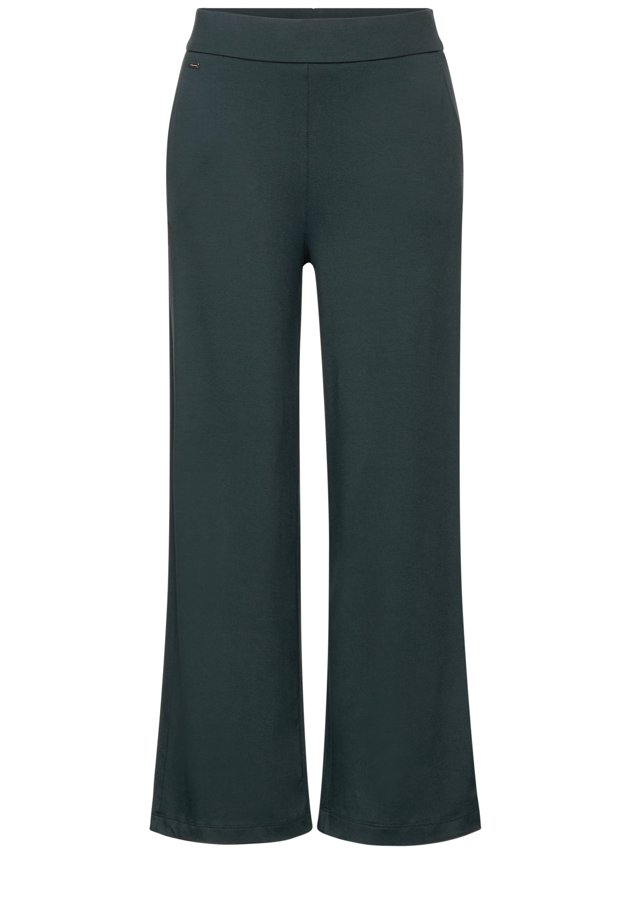 Street One Jersey Hose Emee Damen Bequeme Loose Fit High Waist Wide Leg