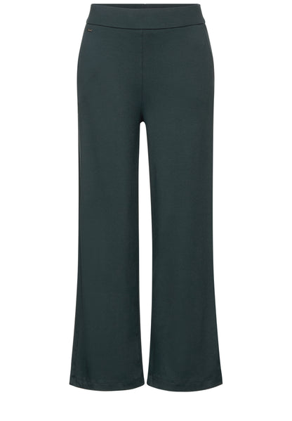 Street One Jersey Hose Emee Damen Bequeme Loose Fit High Waist Wide Leg